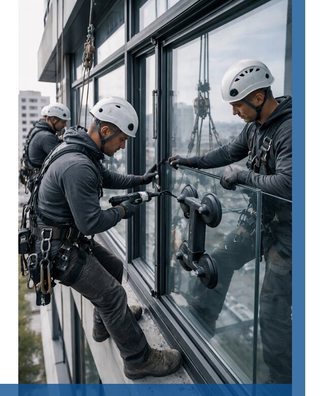 Витражное остекление зданий в Черняховске от 3668 р. | ВЫСОТНИК-Чрх