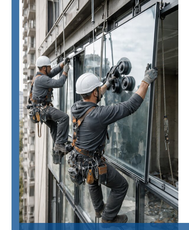 Витражное остекление фасадов и лоджий в Черняховске под ключ