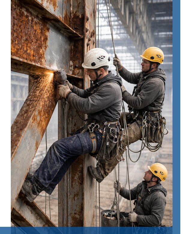 Зачистка металла от ржавчины в Черняховске от 367 р. | ВЫСОТНИК-Чрх