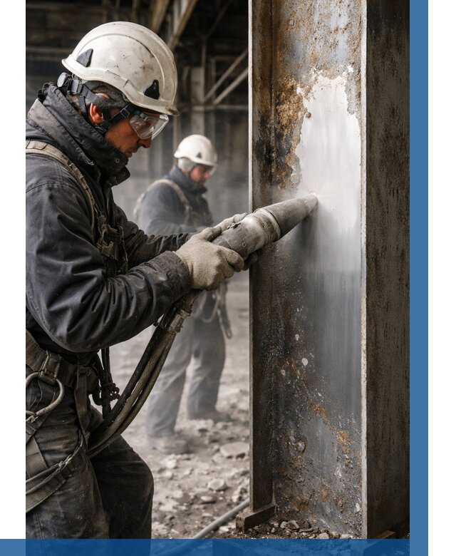 Удаление старой краски с металла в Черняховске от 472 р. | ВЫСОТНИК-Чрх