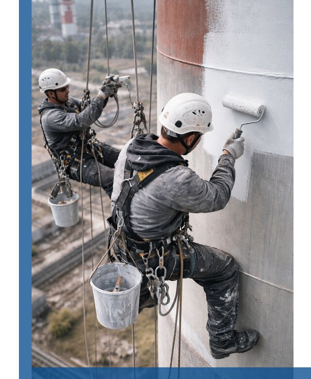 Покраска дымовых труб в Черняховске: антикоррозийная защита и восстановление