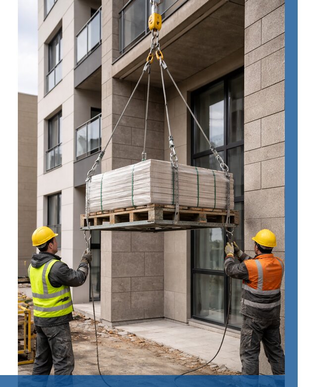 Подъем керамогранита на этаж в Черняховске от 3668 р. | ВЫСОТНИК-Чрх