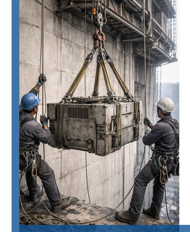 Такелажные работы на высоте, подъем и монтаж грузов в Черняховске