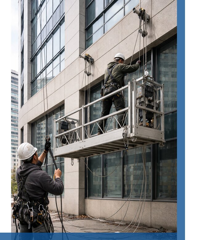 Монтаж и подъем фасадной люльки в Черняховске от 12576 р. | ВЫСОТНИК-Чрх