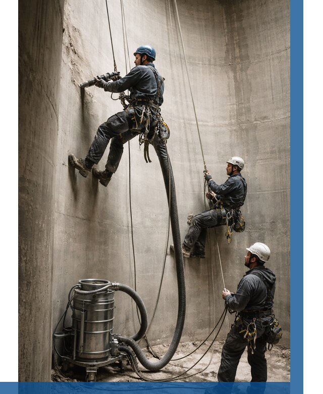 Зачистка силосов в Черняховске от 4716 р. Договор и смета ВЫСОТНИК-Чрх