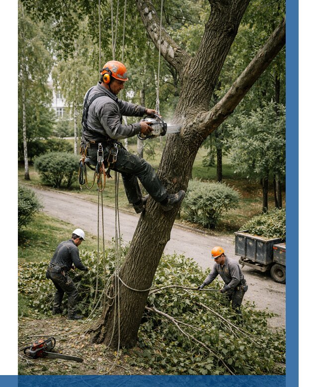 Кронирование деревьев в Черняховске от 6812 р. | ВЫСОТНИК-Чрх