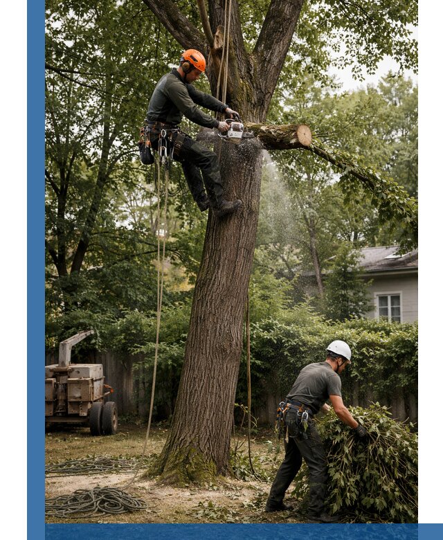 Кронирование деревьев в Черняховске, безопасная высотная обрезка