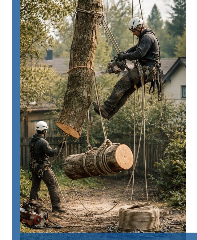 Валка деревьев частями в Черняховске, безопасно и аккуратно