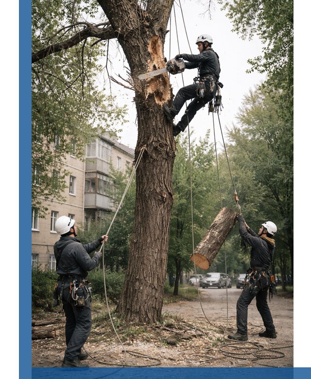 Срочное удаление аварийных деревьев в Черняховске с гарантией безопасности
