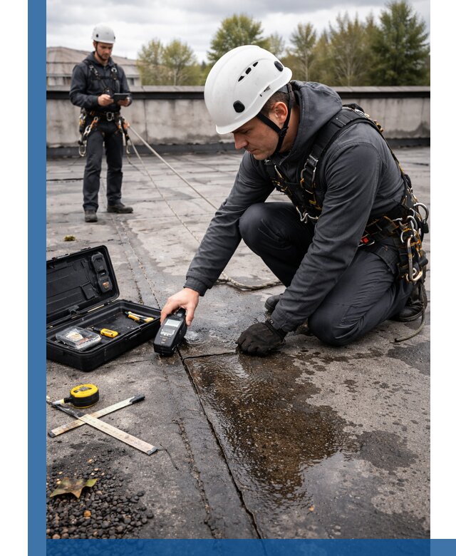 Обследование кровли на протечки и выявление дефектов в Черняховске