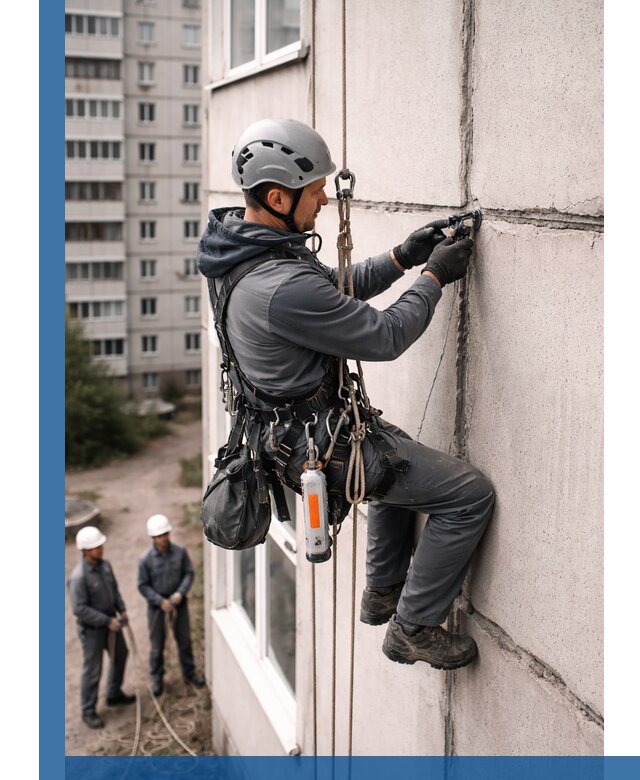Обследование межпанельных швов и герметизация в Черняховске