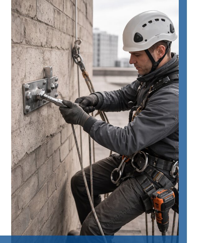 Установка анкерных точек в Черняховске от 3668 р. | ВЫСОТНИК-Чрх